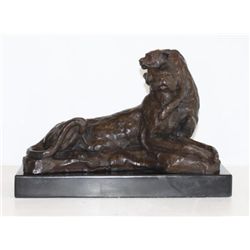 Grand Bronze Sculpture Lioness