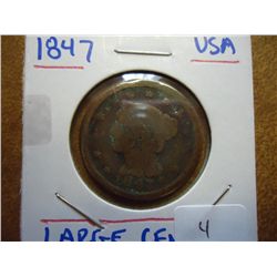 1847 US LARGE CENT