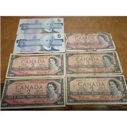 $20 ASSORTED CANADIAN CURRENCY