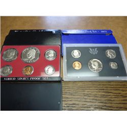 1972 & 73 US PROOF SETS (WITH BOXES)