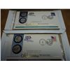 Image 1 : 2 US MINT 50 STATE QUARTERS FDC'S (CO, OK)