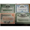 Image 1 : 4 ASSORTED STOCK CERTIFICATES SEE DESCRIPTION