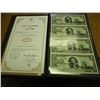 Image 1 : UNCUT SHEET OF 4-2003-A $2 FRN'S CRISP UNC