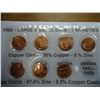 Image 2 : 1982-7 VARIETIES LINCOLN CENT SET (UNC)