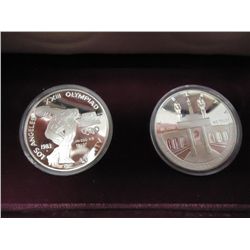 1983-S & 84-S US OLYMPIC PF SILVER DOLLARS