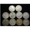 Image 2 : 10 ASSORTED 1940'S CANADA SILVER 25 CENTS