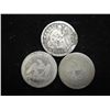 Image 2 : 3 ASSORTED SEATED LIBERTY QUARTERS