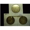 Image 1 : 1906-O,09-O & 13-D BARBER HALF DOLLARS