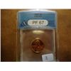 Image 1 : 1957 LINCOLN CENT ANACS PF67
