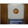 Image 2 : ERROR NO DATE LINCOLN CENT OFF CENTER IGS MS65