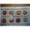 Image 2 : 1982-7 VARIETIES LINCOLN CENT SET (UNC)