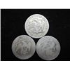Image 2 : 3 ASSORTED SEATED LIBERTY QUARTERS