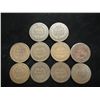 Image 2 : 10 ASSORTED 1890'S INDIAN HEAD CENTS
