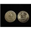 Image 2 : 1936 AU & 58-D (UNC) WASHINGTON SILVER QUARTERS