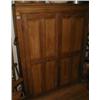 Image 1 : A C19th pine double door cupboard...