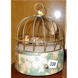 A c1960's musical automated bird cage GWO...