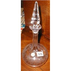 A C19th etched decanter...