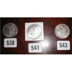 A c1883 sliver one dollar coin...