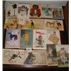 A "Jolly Golly" postcard together with a q...