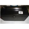A ebonized tea caddy...