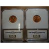 Image 2 : 1957 & 57-D LINCOLN CENTS PCI MS67 RED