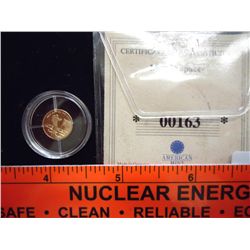 2000 LIBERIA GOLD $10 "MAN ON THE MOON"