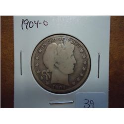 1904-O BARBER HALF DOLLAR