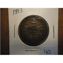 1893 COLUMBIAN EXPOSITION HALF DOLLAR (TONED)
