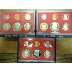 1980, 81 & 82 US PROOF SETS (WITH BOXES)