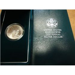 1990 EISENHOWER CENTENNIAL UNC SILVER DOLLAR