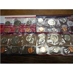 1985 & 87 US MINT SETS (UNC) P/D (WITH ENVELOPES)