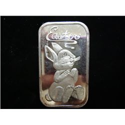 1 TROY OZ .999 FINE SILVER INGOT "EASTER"