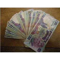 40 ZAMBIA 50 KWACHA NOTES