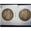 Image 1 : 1900 & 06 BARBER HALF DOLLARS