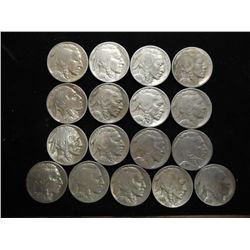 17 ASSORTED BUFFALO NICKELS
