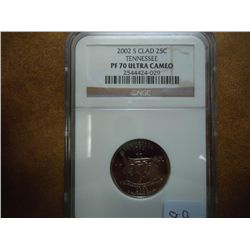 2002-S TENNESSEE QUARTER NGC PF70 ULTRA CAMEO