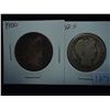 Image 1 : 1900 & 12-S BARBER HALF DOLLARS