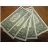 Image 2 : 5 CONSECUTIVE LOW SERIAL NUMBER 2003-A $1 FRN'S