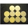 Image 2 : 10 ASSORTED 1900'S INDIAN HEAD CENTS