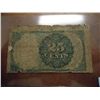 Image 2 : 25 CENT US FRACTIONAL CURRENCY TOUGH SHAPE