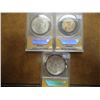 Image 2 : 3 ANACS SLABBED MORGAN SILVER DOLLARS SEE DESCRIP.