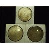 Image 2 : 1886,90 & 98 MORGAN SILVER DOLLARS