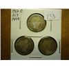 Image 1 : 1912-D,13 & 14-D BARBER DIMES