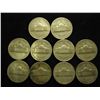 Image 2 : 10 ASSORTED 35% SILVER JEFFERSON WAR NICKELS
