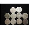 Image 2 : 10 ASSORTED 1870'S SEATED LIBERTY DIMES