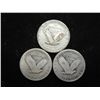 Image 2 : 3 ASSORTED STANDING LIBERTY QUARTERS