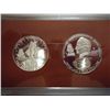 Image 1 : 1974 COOK ISLANDS SILVER PF $2 1/2 & $7 1/2