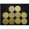 Image 1 : 10 ASSORTED 1880'S INDIAN HEAD CENTS