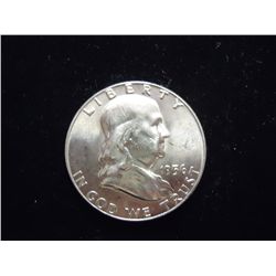 1956 FRANKLIN HALF DOLLAR (UNC)