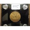 Image 2 : 1881 $5 GOLD HALF EAGLE 1/4 OZ OF GOLD APPROX